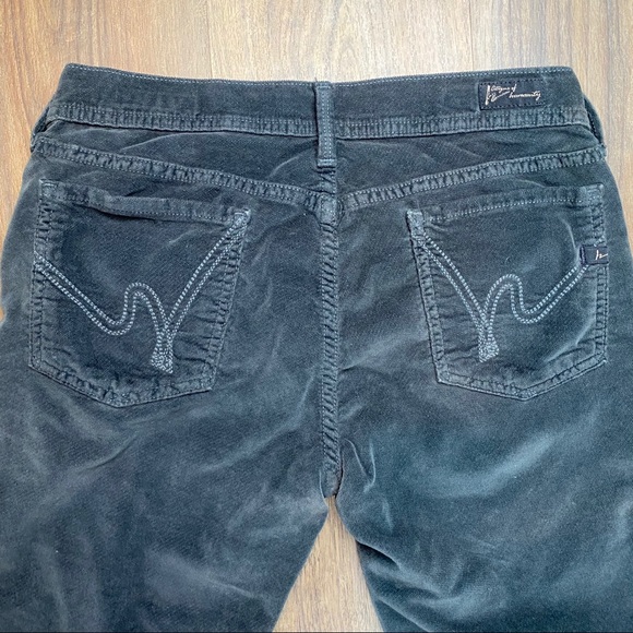 Citizens of Humanity Ava Low rise gray velvet Sz29 - Picture 3 of 6